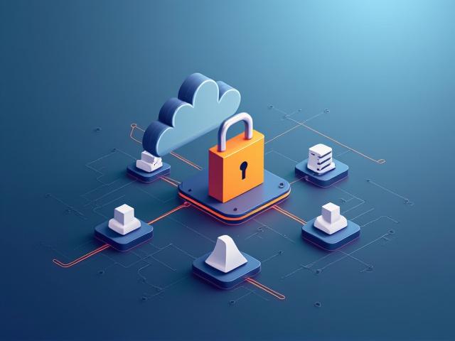 Adatgyűjtést szimbolizáló grafika, biztonságos, lakatolt ikonokkal és felhő alapú tárhelyet jelképező elemekkel